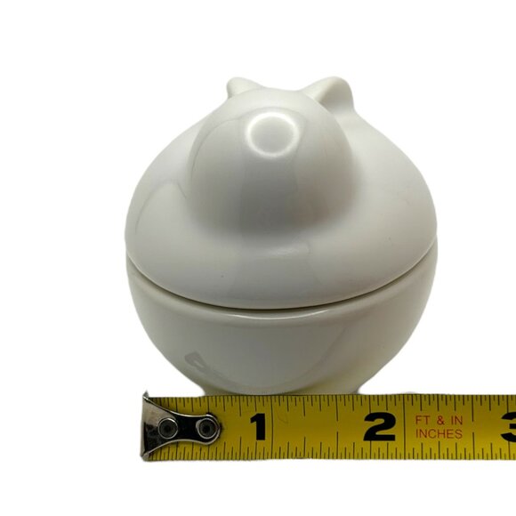 Pottery Barn White Easter Bunny Trinket/Candy Dish/Bowl with Lid - Retired - Picture 9 of 9